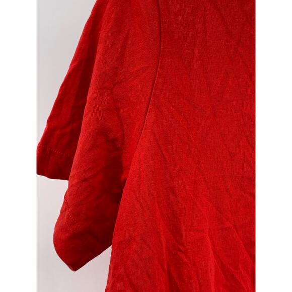 & OTHER STORIES Women's Red Oversized Boxy Crewneck Short Sleeve T-Shirt SZ S - Picture 5 of 9